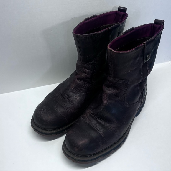 Dr. Martens Dark Brown Leather Boots - Picture 8 of 12